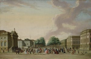 Unter den Linden, Berlin, 1770 av Karl Friedrich Fechhelm